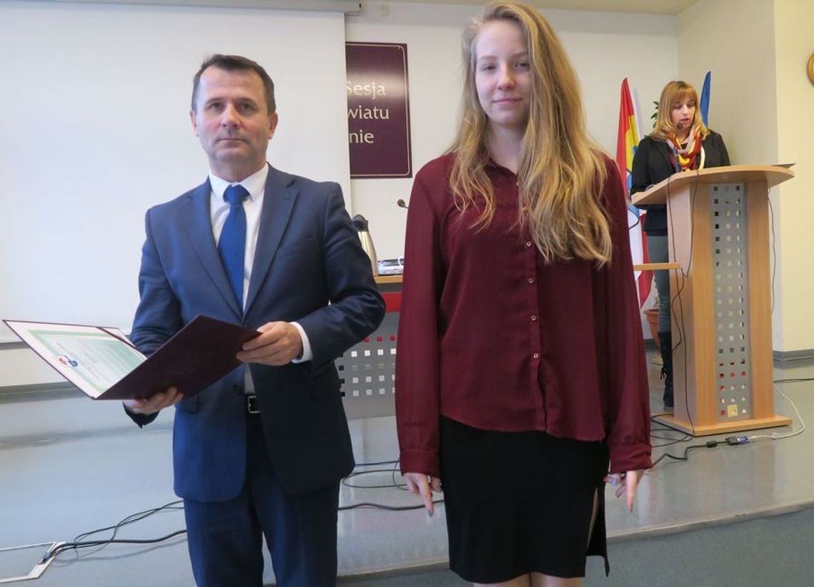 Stypendystka Rady Powiatu w Gryfinie Stypendystka Rady Powiatu w Gryfinie