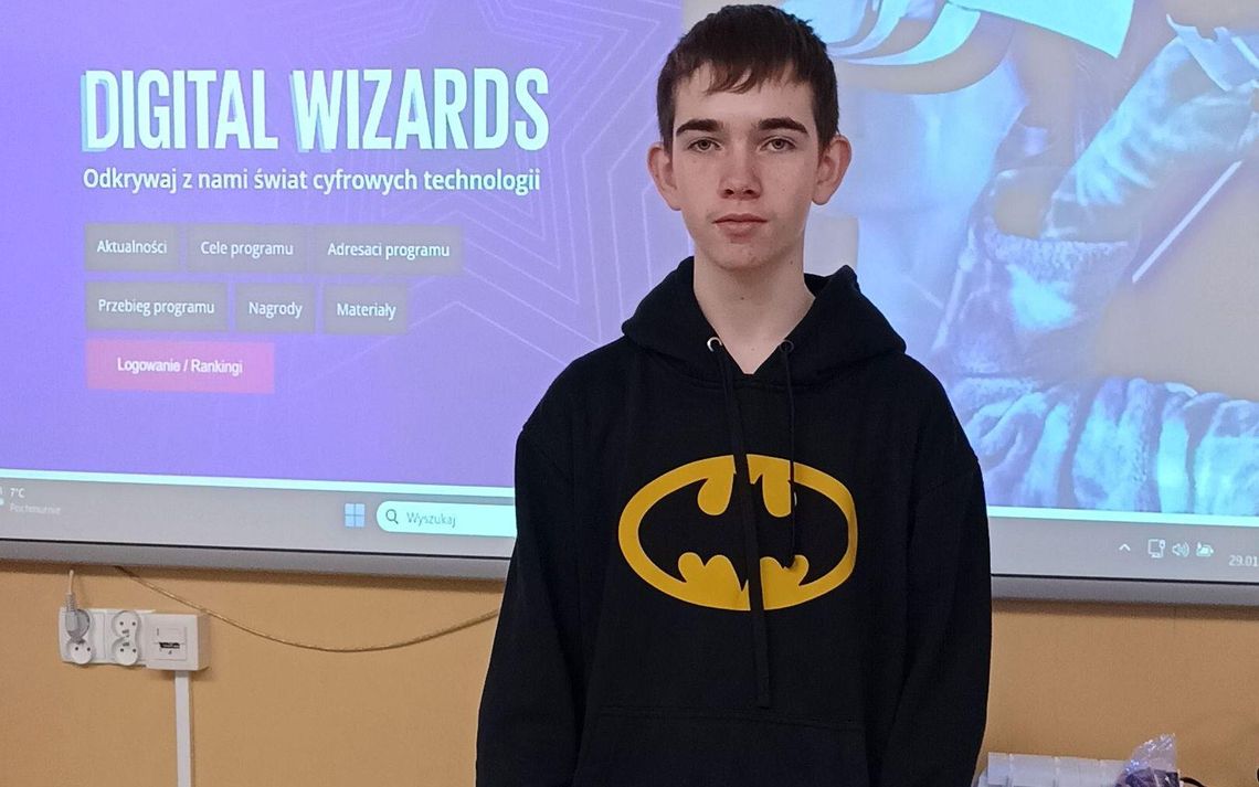 Sukces Bartka w Ogólnopolskim Projekcie "Digital Wizards"