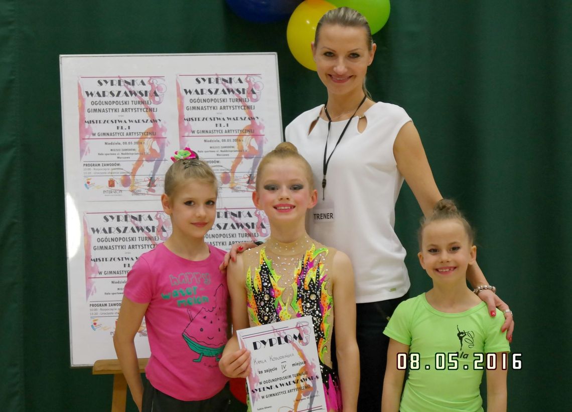 Sukces naszych gimnastyczek w Warszawie
