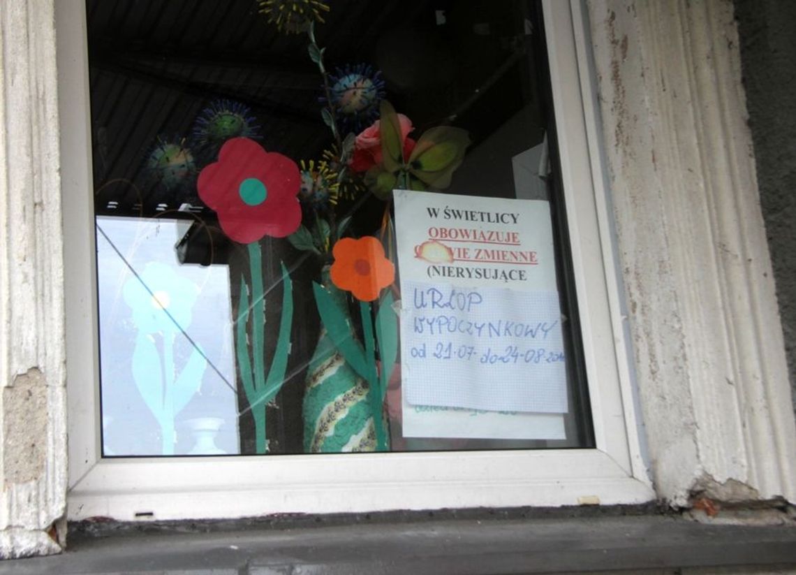 Świetlica zamknięta w wakacje Świetlica zamknięta w wakacje