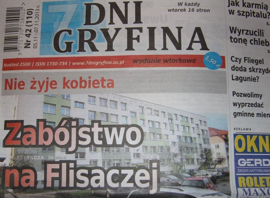 Tajemnicza śmierć w Gryfinie