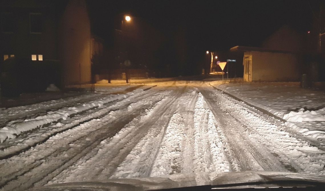 Tak wyglądały nieodśnieżone drogi