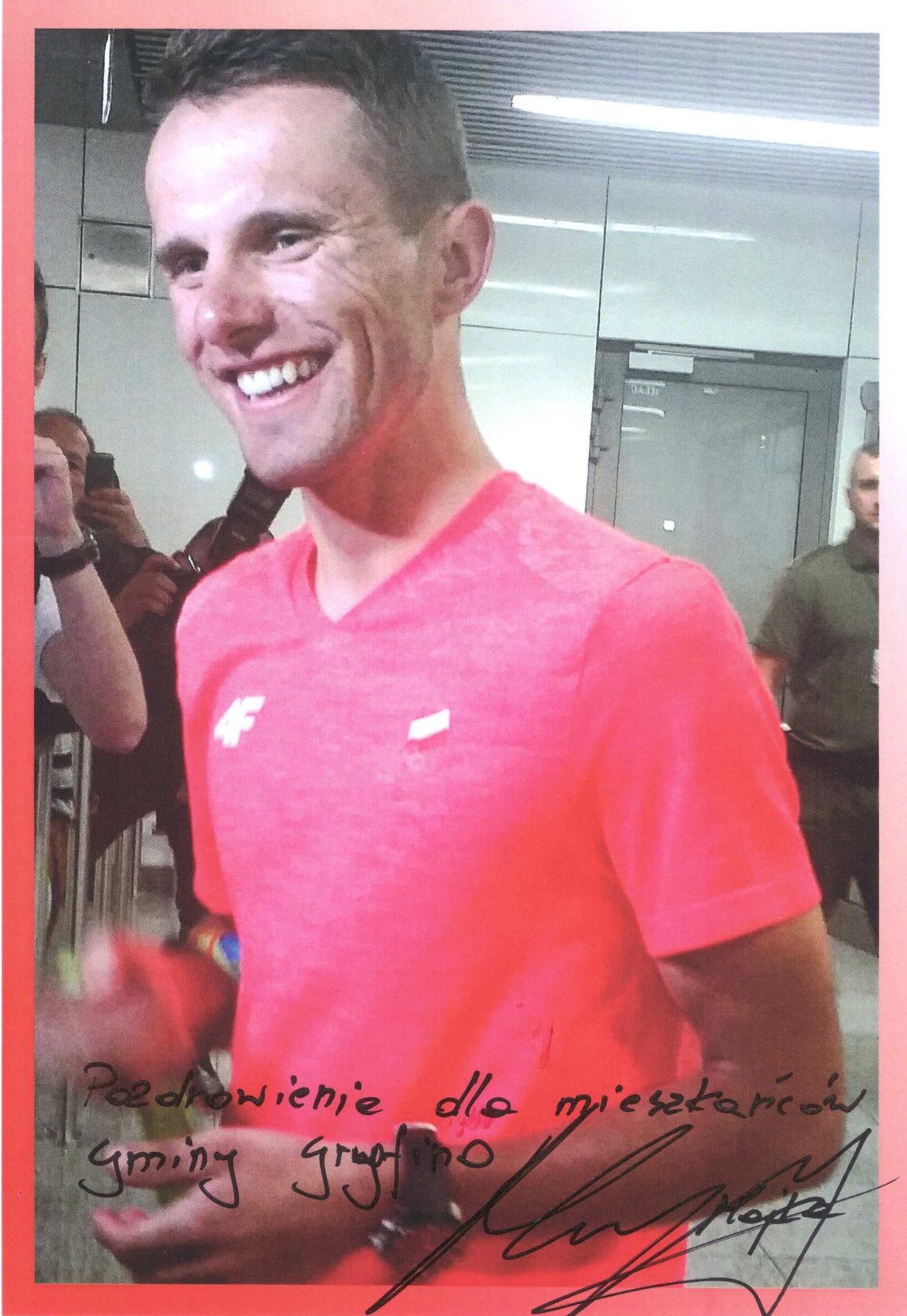 To oryginalne zdjęcie Rafała Majki z dedykacją To oryginalne zdjęcie Rafała Majki z dedykacją