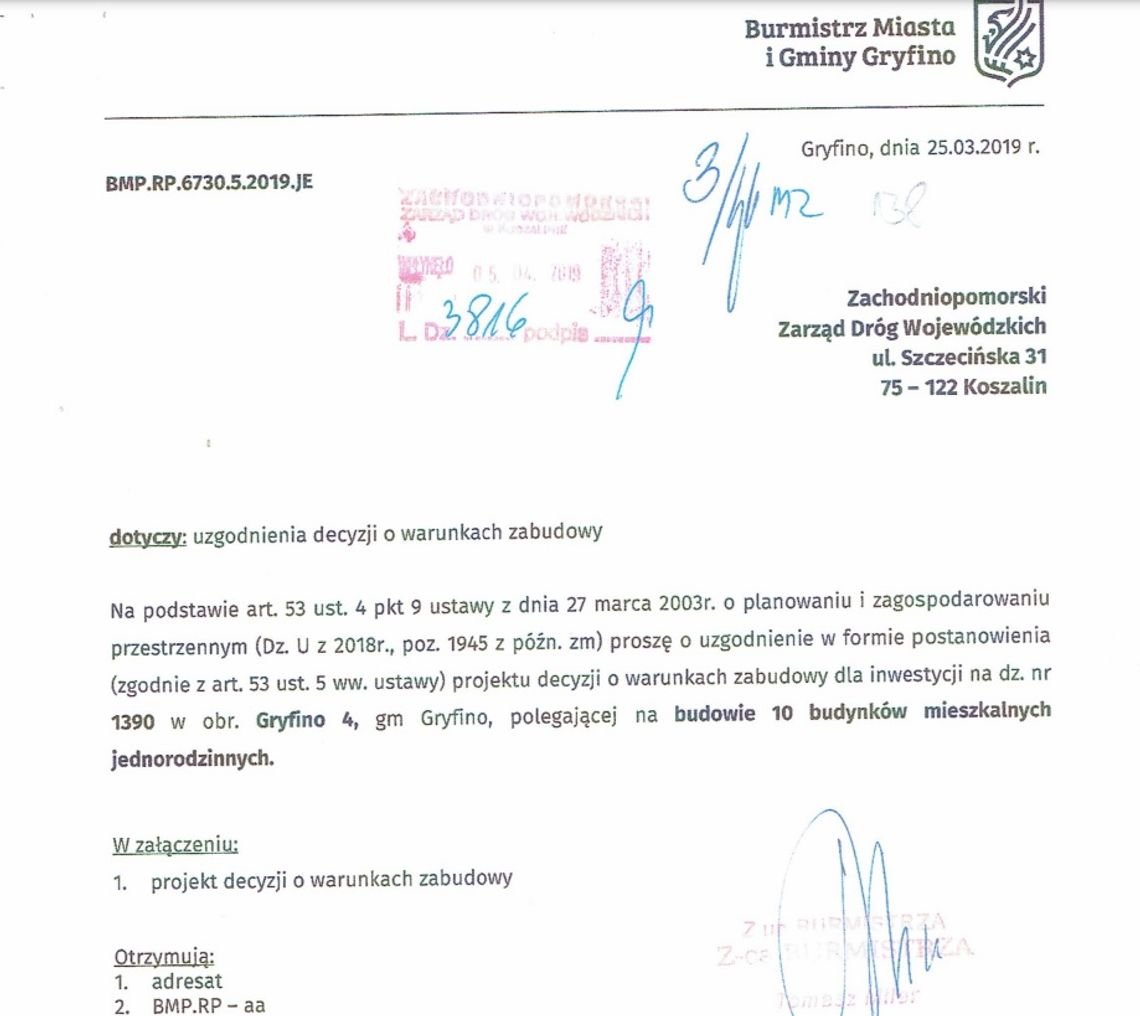 Tomasz Miler uzgadniał w imieniu Gminy treść decyzji swojej prywatnej nieruchomości - dokumentuje czytelnik Tomasz Miler uzgadniał w imieniu Gminy treść decyzji swojej prywatnej nieruchomości - dokumentuje czytelnik