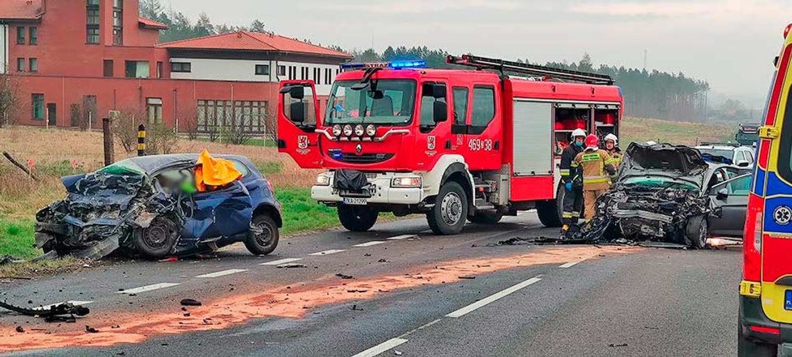 Tragiczne w skutkach czołowe zderzenie