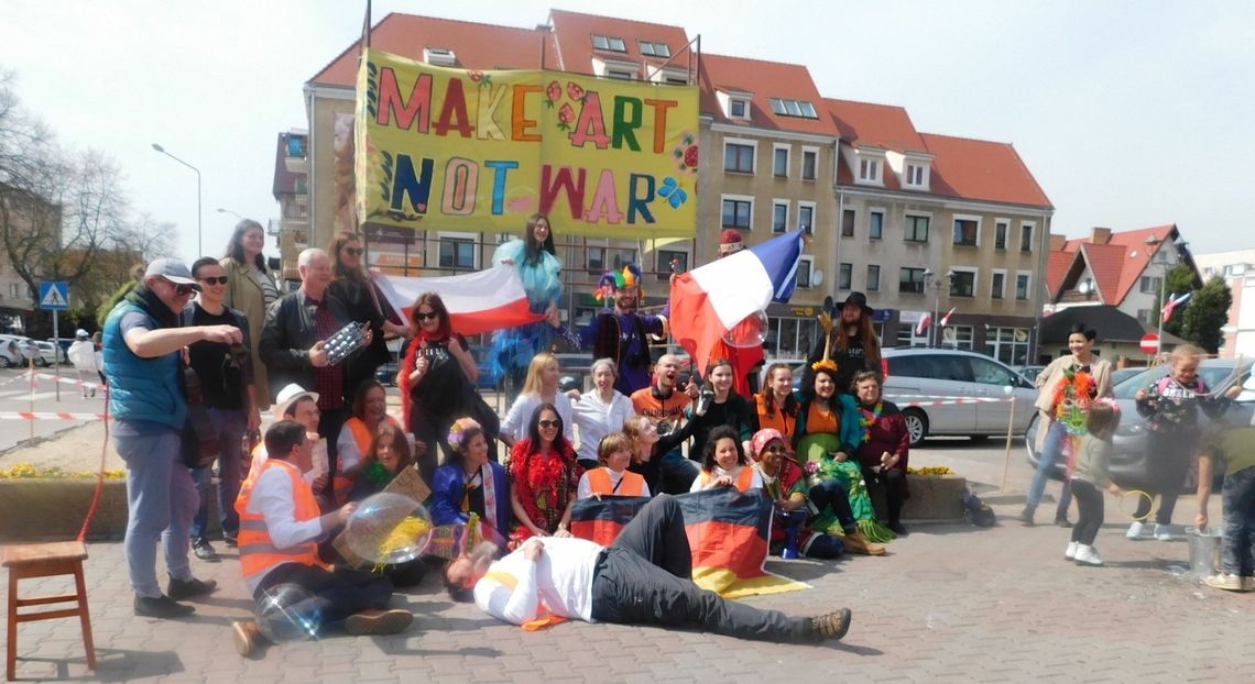Twórz sztukę, nie wojnę! - apelowano w centrum Gryfina