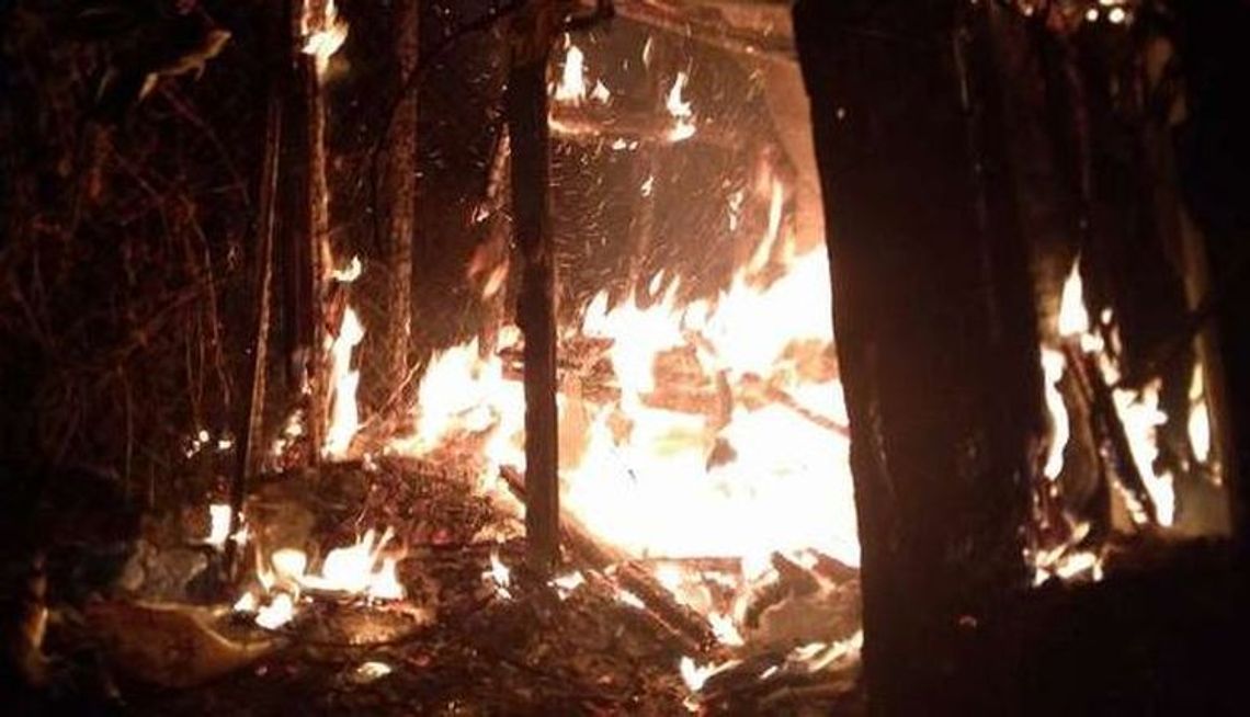 W święta spłonął domek