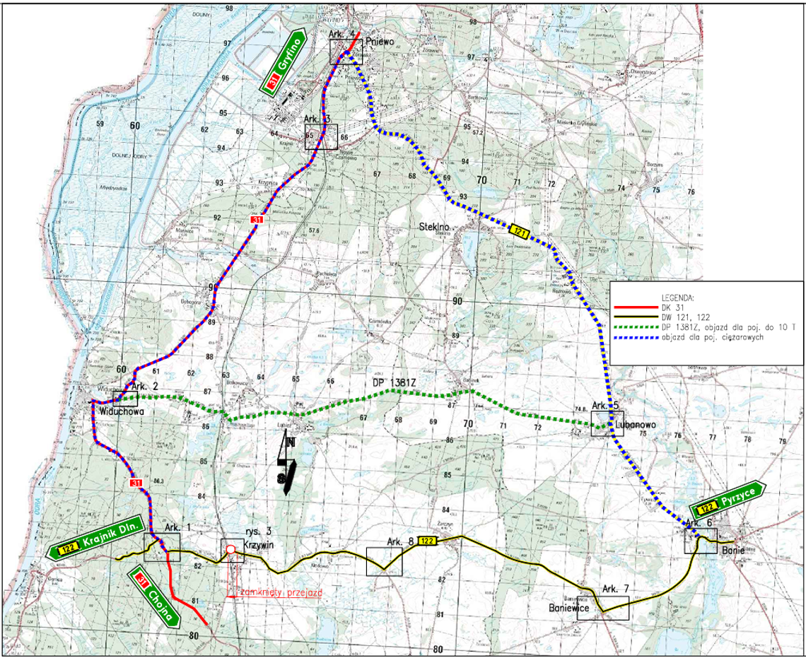 Ważne utrudnienia na kolei. Zamknięcie przejazdu i objazdy w powiecie gryfińskim Ważne utrudnienia na kolei. Zamknięcie przejazdu i objazdy w powiecie gryfińskim