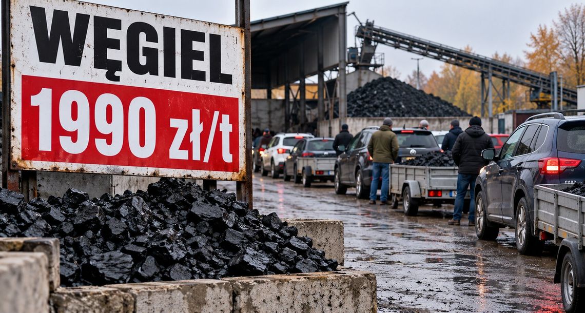 Węgiel drożeje przed zimą. Sklep PGG wyprzedany, a cena za tonę dochodzi na północy do 2100 zł