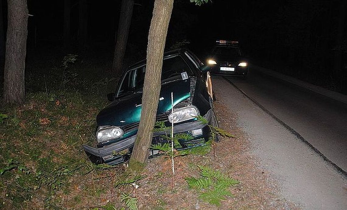 Wiadomo dlaczego przyrżnął w drzewo