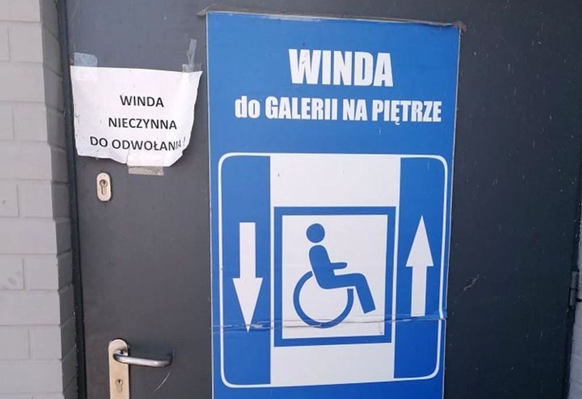 Winda jest, ale nie działa. Problem dla niepełnosprawnych oraz rodziców z dziećmi w wózkach