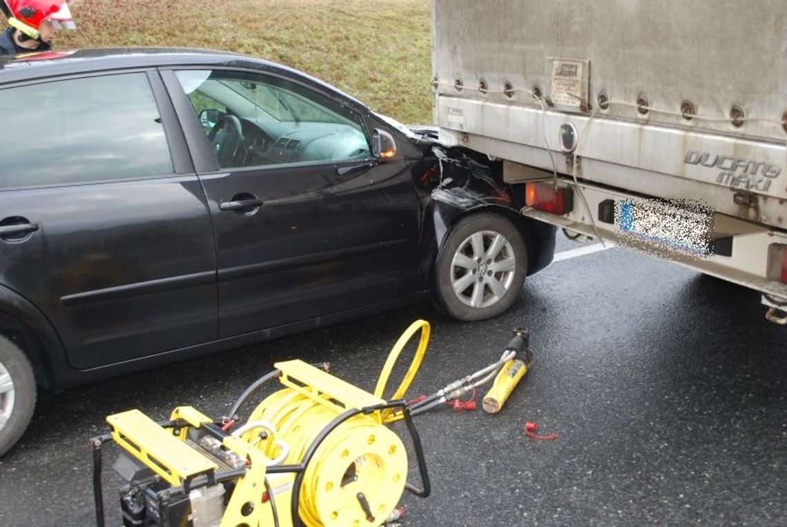 Wjechał w tył fiata ducato