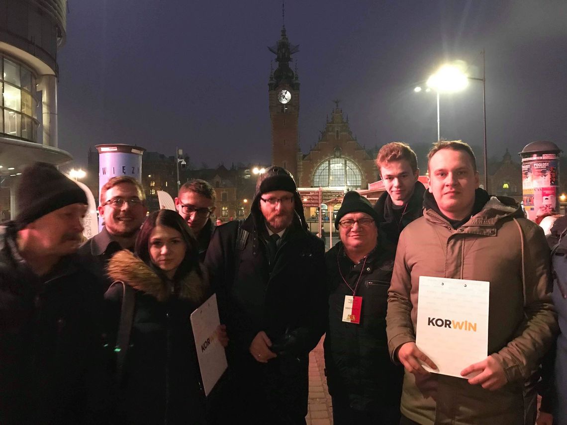Wolnościowcy z Gryfina wspierali kandydata na prezydenta Gdańska