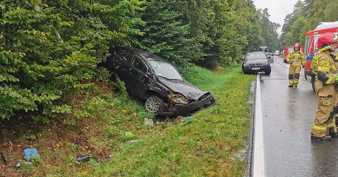 Wpadła w poślizg, gdy próbowała ominąć drzewo Wpadła w poślizg, gdy próbowała ominąć drzewo