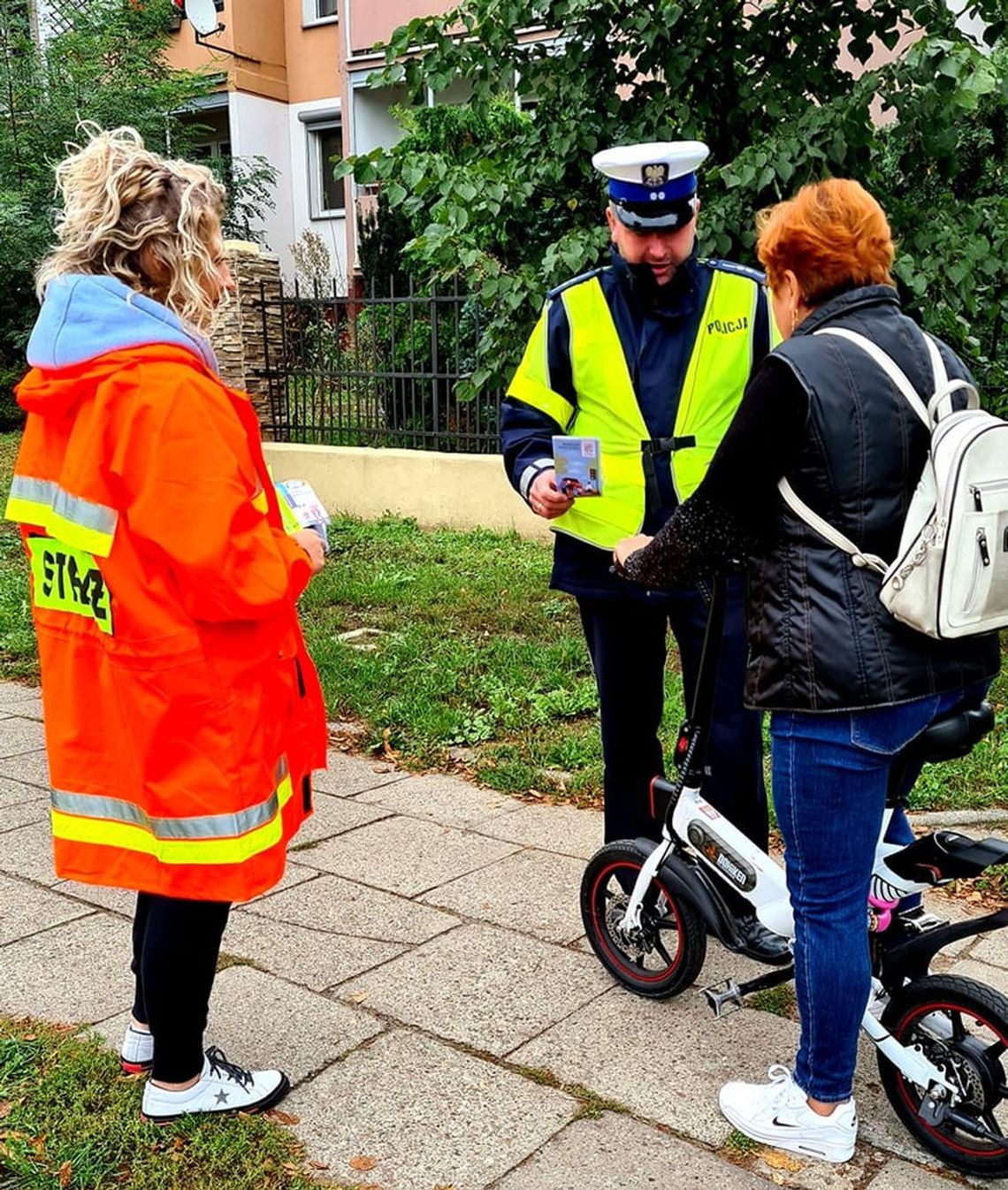 Wspólnie przeprowadzili w Gryfinie akcję na rzecz bezpieczeństwa ruchu drogowego