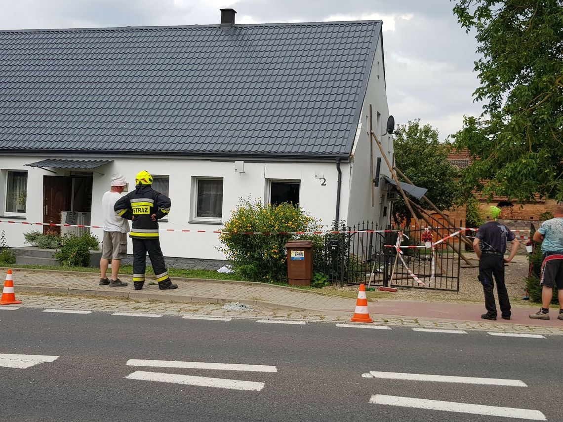 Wybuchła butla z gazem. Dom został zniszczony