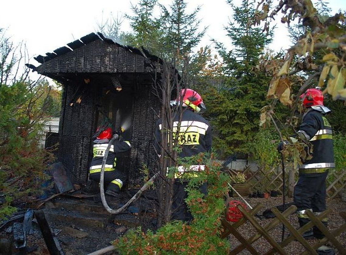 Wybuchła kuchenka gazowa podczas pożaru altanki