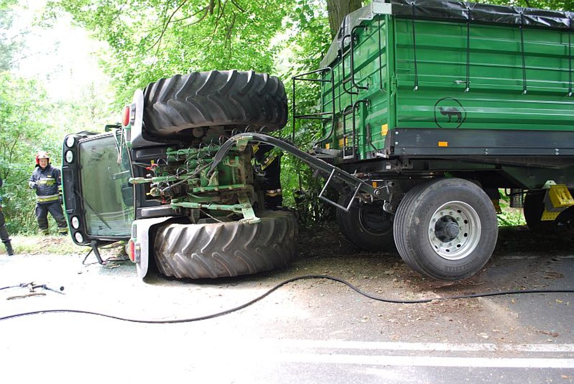 Wypadek ciągnika Wypadek ciągnika