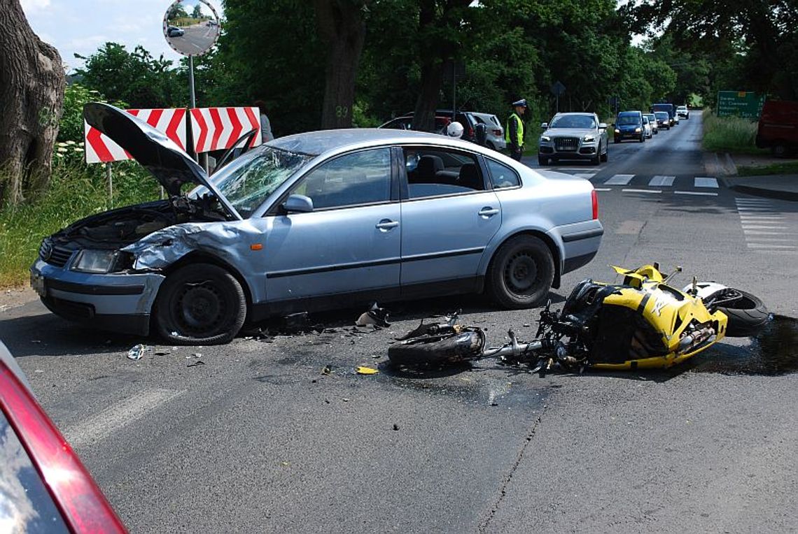 Wypadek na Wojska Polskiego w Gryfinie Wypadek na Wojska Polskiego w Gryfinie