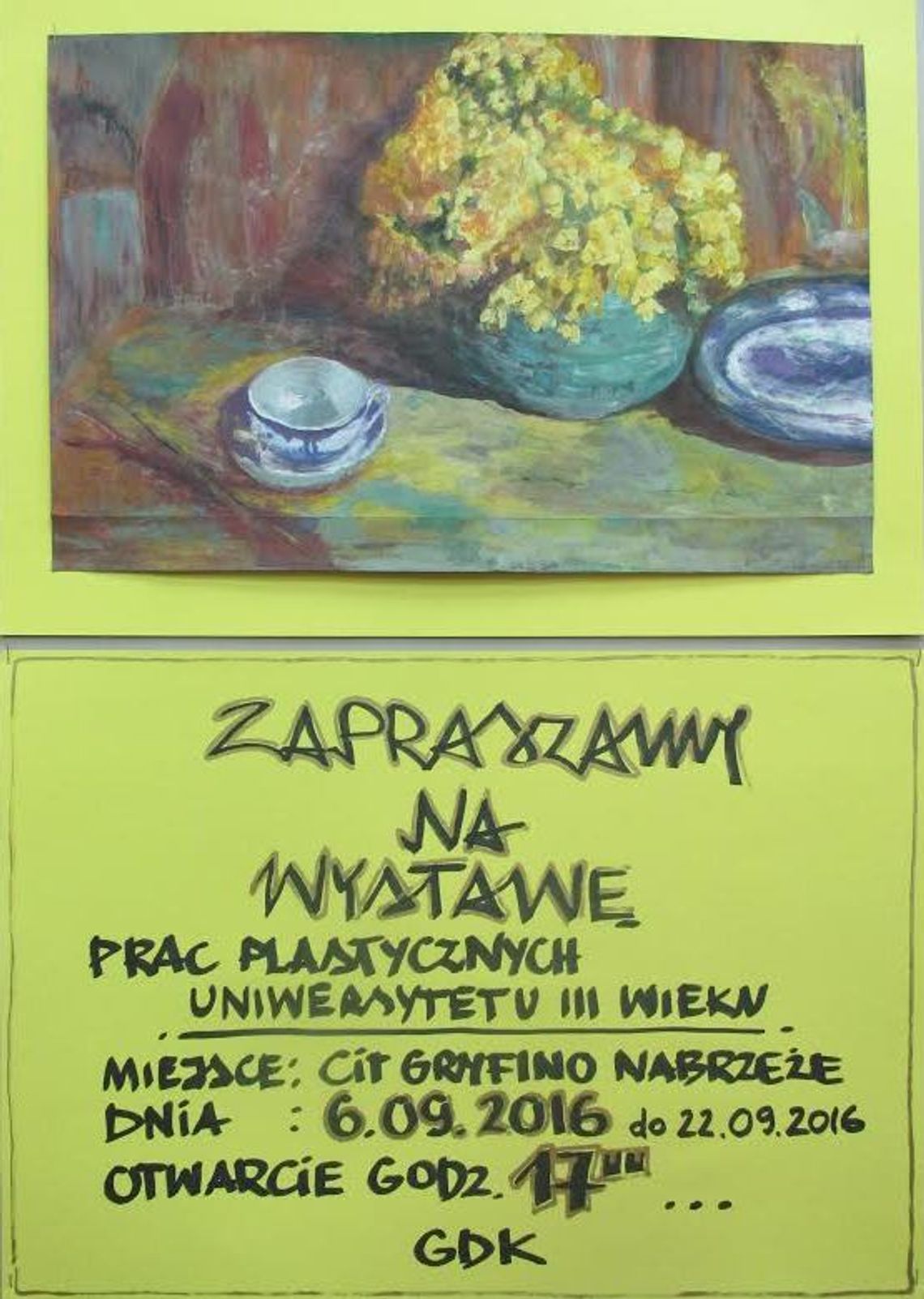 Wystawa malarstwa Uniwersytetu Trzeciego Wieku w CIT