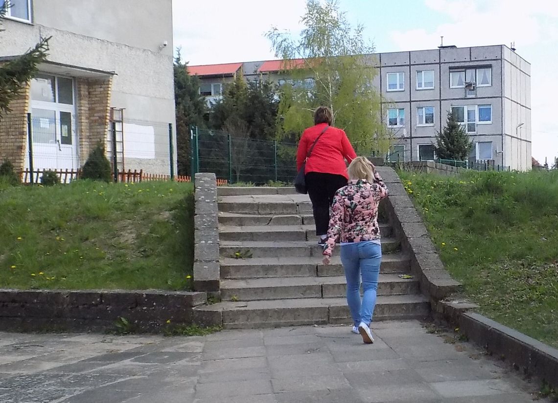 Wyszczerbione i zarośnięte schody. Gdzie jest gospodarz tego terenu? Wyszczerbione i zarośnięte schody. Gdzie jest gospodarz tego terenu?