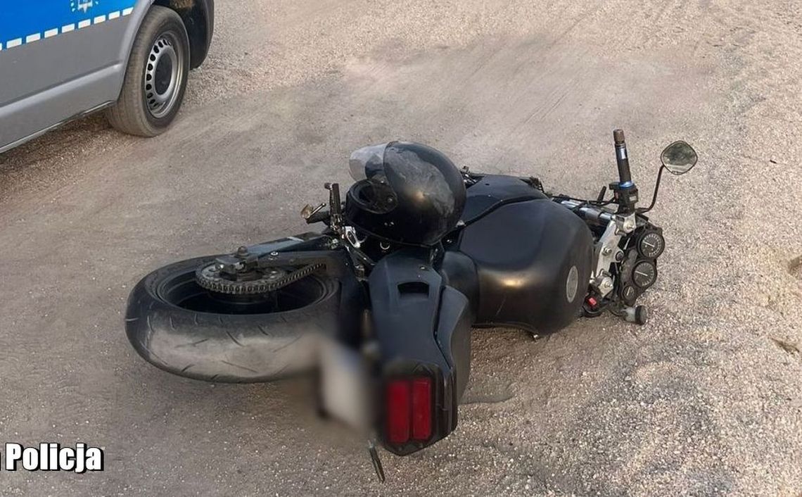 Wywrócił się przy wykonywaniu manewru