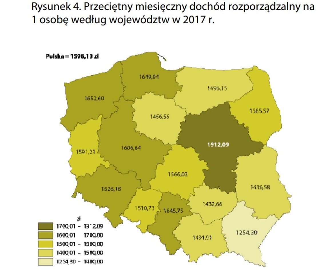 Zachodniopomorskie na 2 miejscu w kraju pod względem dochodu rozporządzalnego na mieszkańca