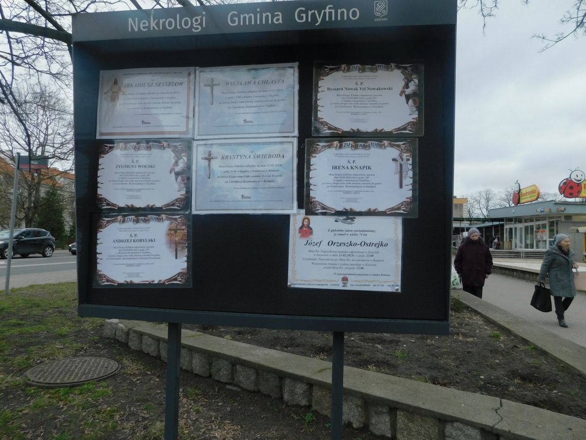 Zapełniły się tablice nowymi klepsydrami