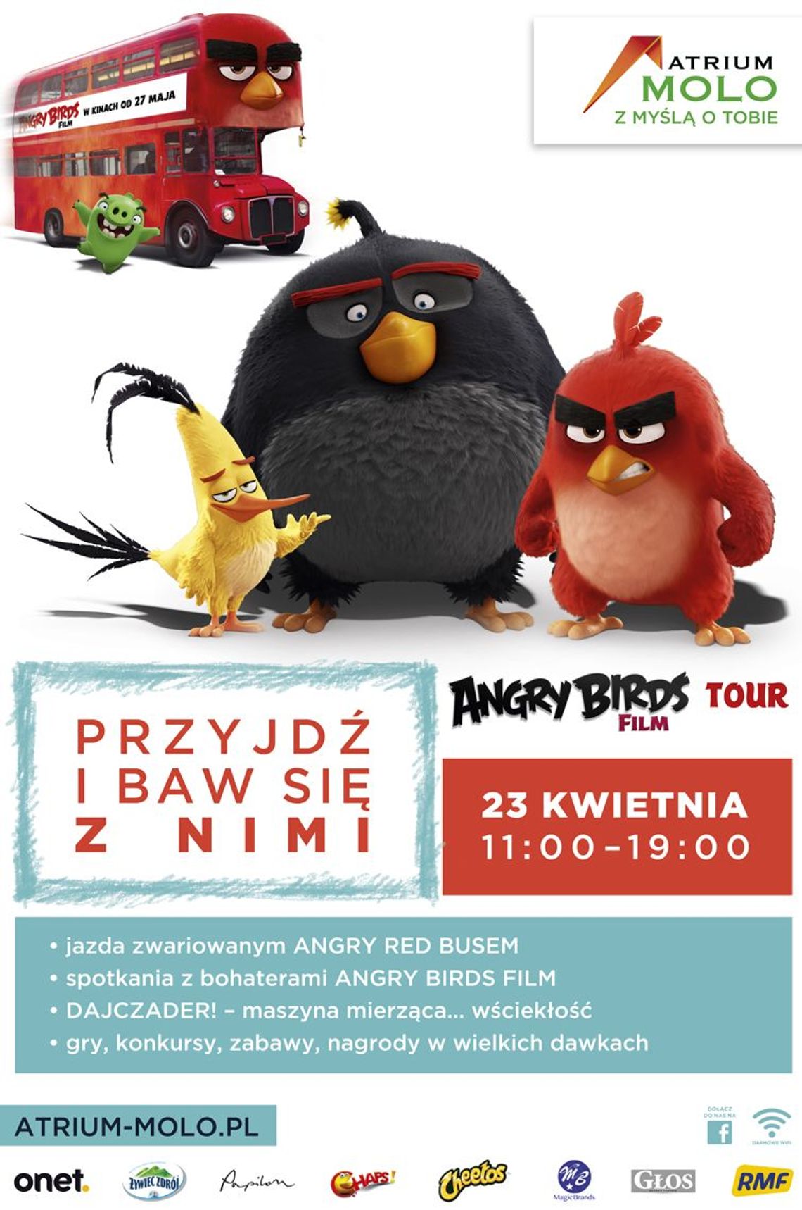 Zapraszają dzieci na Inwazję Angry Birds