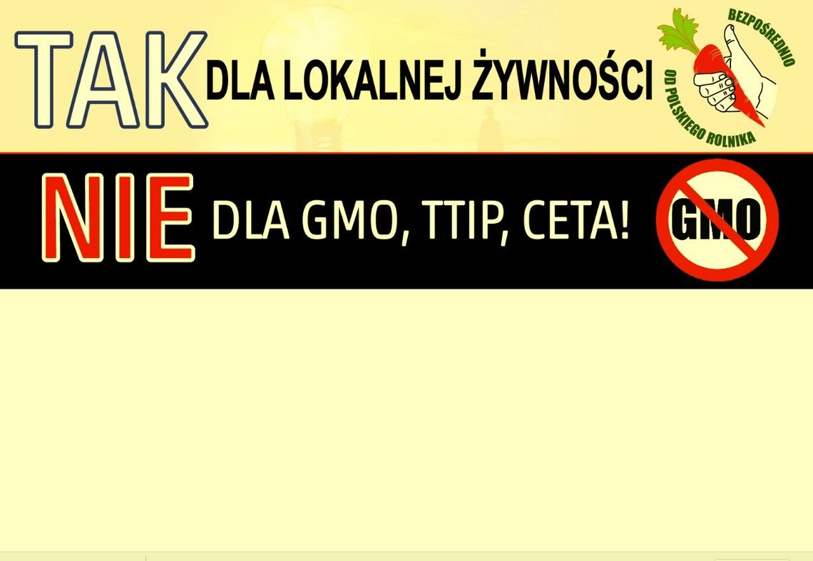 Zapraszają na pikietę popierającą projekt ustawy o sprzedaży żywności przez rolników Zapraszają na pikietę popierającą projekt ustawy o sprzedaży żywności przez rolników