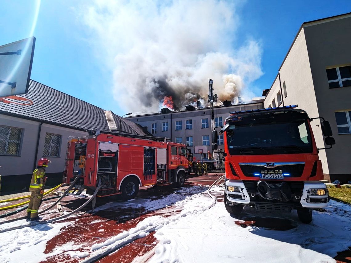 Zdawali maturę, gdy nagle wybuchł pożar