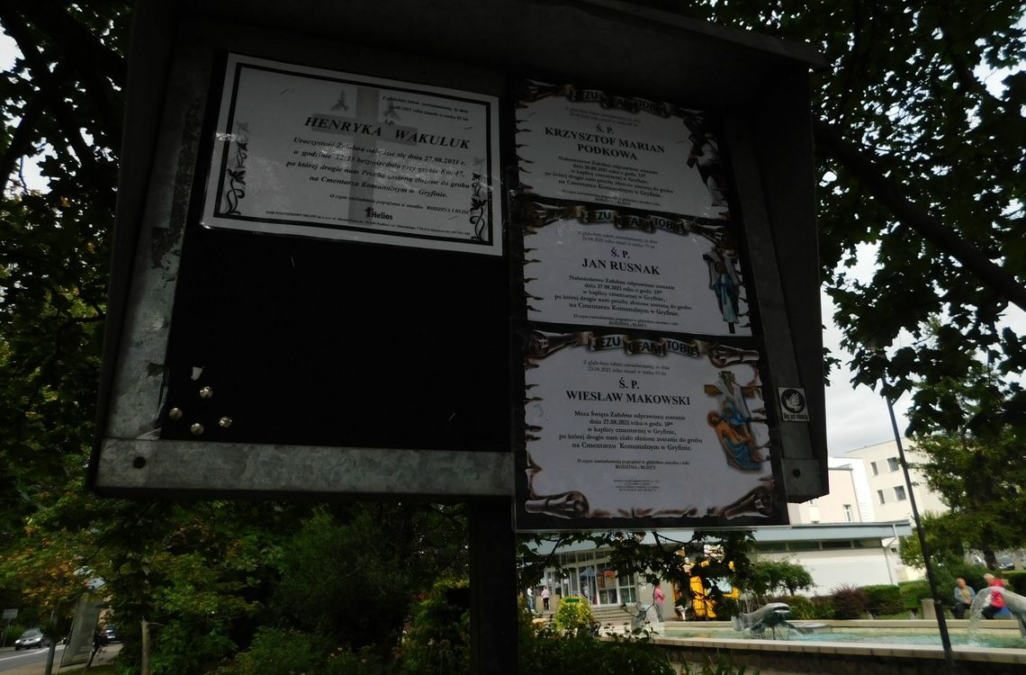 Żegnamy czworo gryfinian Żegnamy czworo gryfinian