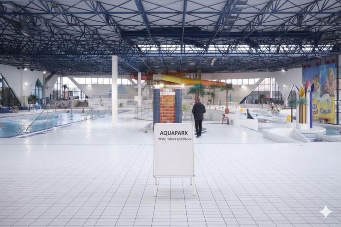 Zimny prysznic dla klientów Laguny: Aquapark w Gryfinie znów nieczynny
